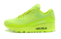 Лимонно-зеленые кроссовки женские Nike Air Max 90 Hyperfuse на каждый день
